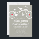 In love- Grey Bicycle Design Wedding Invitations<br><div class="desc">A stylish and beautiful wedding invitation- Perfect for your special day!</div>