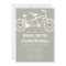 In love- Grey Bicycle Design Wedding Invitations