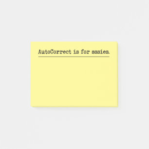 In Love/Hate with AutoCorrect  Post-it Notes