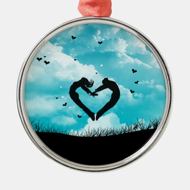 In love metal tree decoration (Front)