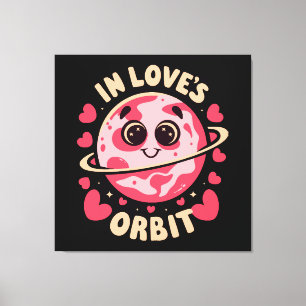 In Love Orbit Canvas Print