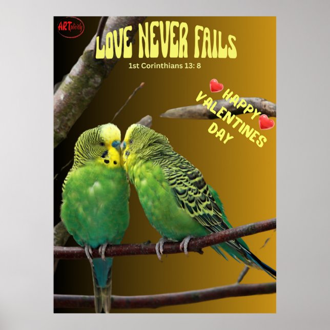 In Love, Silence Speaks Volumes Poster (Front)