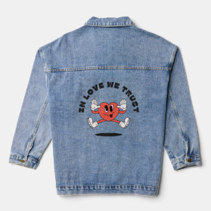 In love we trust baby bodysuit denim jacket