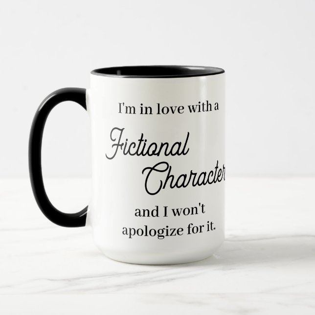 In Love With a Fictional Character Mug (Left)