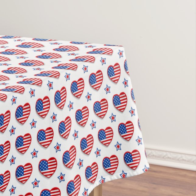 In Love With America Tablecloth (In Situ)