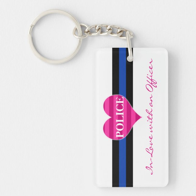 In-Love with an Officer Key Ring (Front)