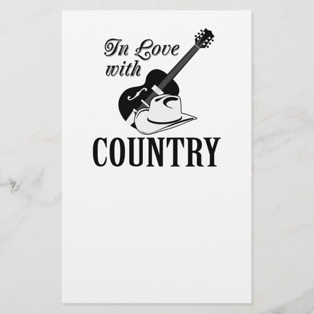 In love with country flyer (Front)