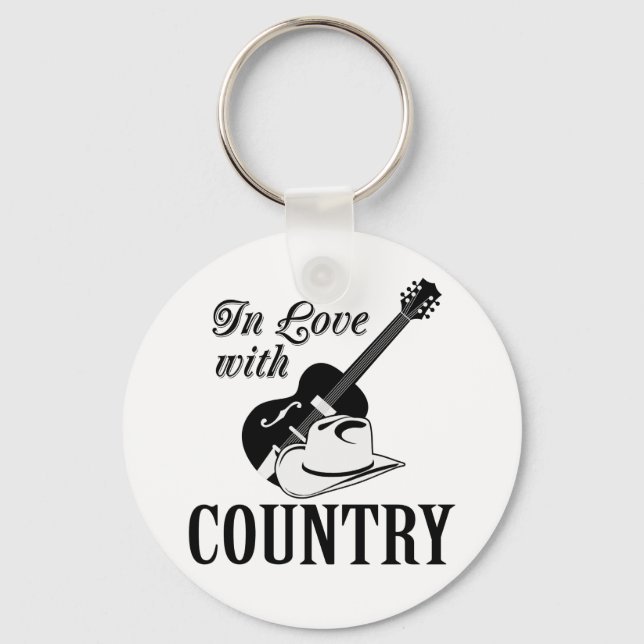 In love with country key ring (Front)