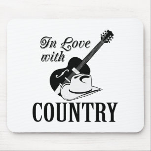In love with country mouse pad