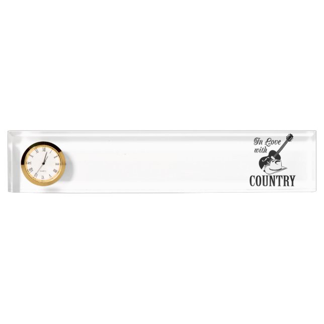 In love with country nameplate (Front)