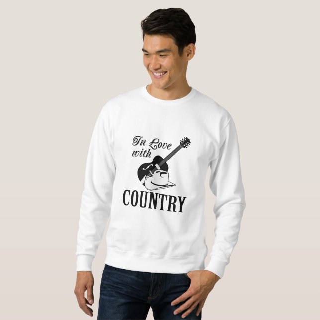 In love with country sweatshirt (Front Full)