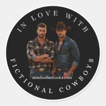 In Love With Fictional Cowboys Sticker
