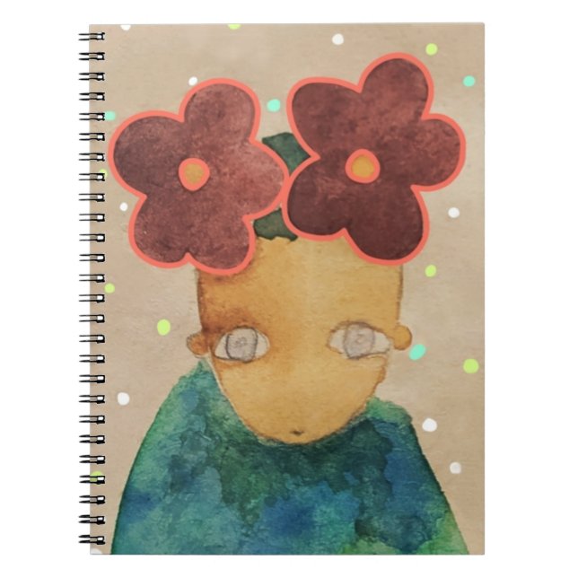 In love with flowers    notebook (Front)