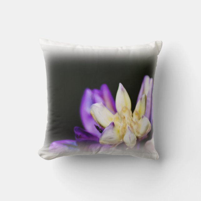 In Love With Lupine White Edge Cushion (Front)