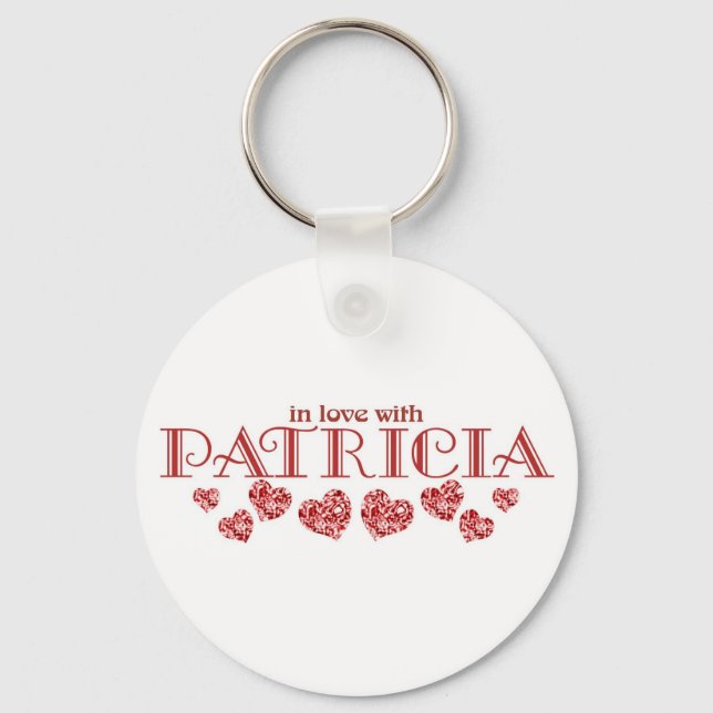 In love with Patricia Key Ring (Front)