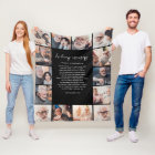 In Loving Memory 14-Photo Name & Custom Quote