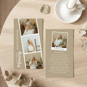 In Loving Memory 4 Photo Prayer Business Card