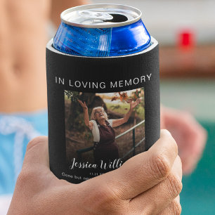 In Loving Memory   5 Photo Collage   Memorial Can Cooler