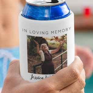 In Loving Memory   5 Photo Collage   Memorial  Can Cooler