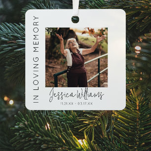 In Loving Memory 5 Photo Collage Memorial Metal Tree Decoration