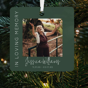 In Loving Memory   5 Photo Collage   Memorial Metal Tree Decoration