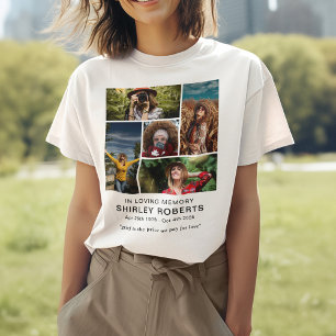 In Loving Memory 5 x Photo Collage Memorial Tri-Blend Shirt