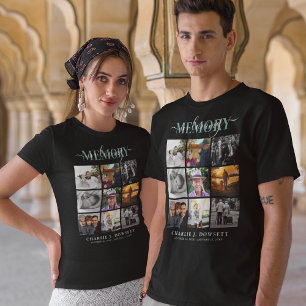 In Loving Memory 9Photo Collage Memorial Tribute T-Shirt