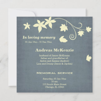 In Loving Memory Announcement