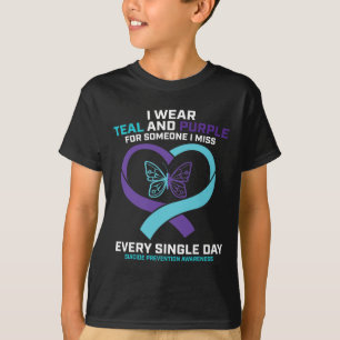 In Loving Memory Butterfly Dad Suicide Prevention T-Shirt