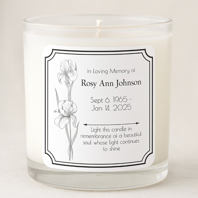 In Loving Memory Candle Label  (Creator Uploaded)