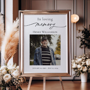 In Loving Memory Celebration of Life Welcome Poster