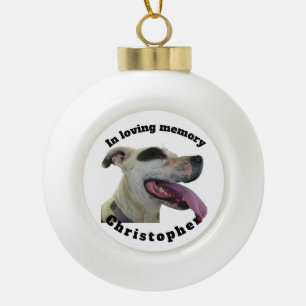 In loving memory Ceramic Ball Christmas Ornament