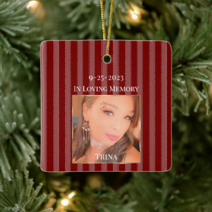 In Loving Memory Christmas Ceramic Ornament