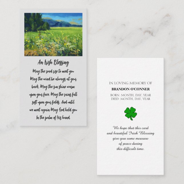 In Loving Memory Countryside Sympathy Card (Front/Back)