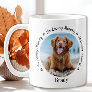 In Loving Memory Custom 2 Photo Dog Pet Memorial Magic Mug