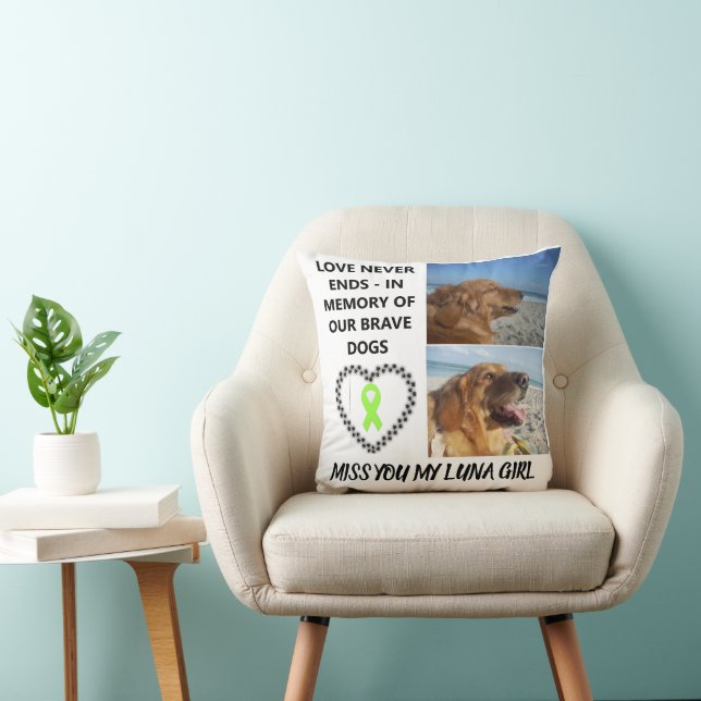 In Loving Memory - Custom Dog Tribute Cushion (Chair)