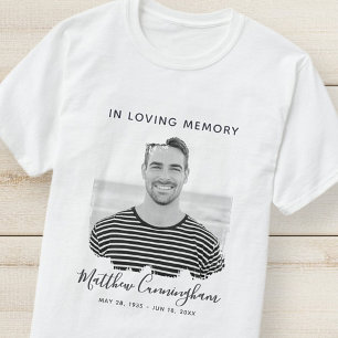 In Loving Memory Custom Photo Memorial T-Shirt