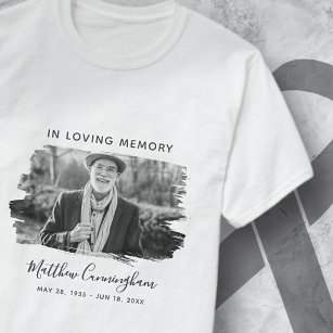 In Loving Memory Custom Photo Memorial T-Shirt