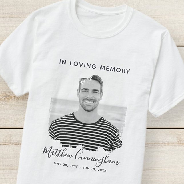 In Loving Memory Custom Photo Memorial T-Shirt (Creator Uploaded)