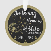 In loving Memory Death Anniversary Wife