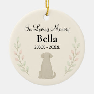 In Loving Memory Dog Ornament — Personalised