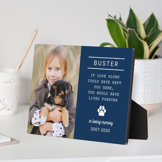 In Loving Memory Dog Personalised Photo Memorial Plaque (Creator Uploaded)
