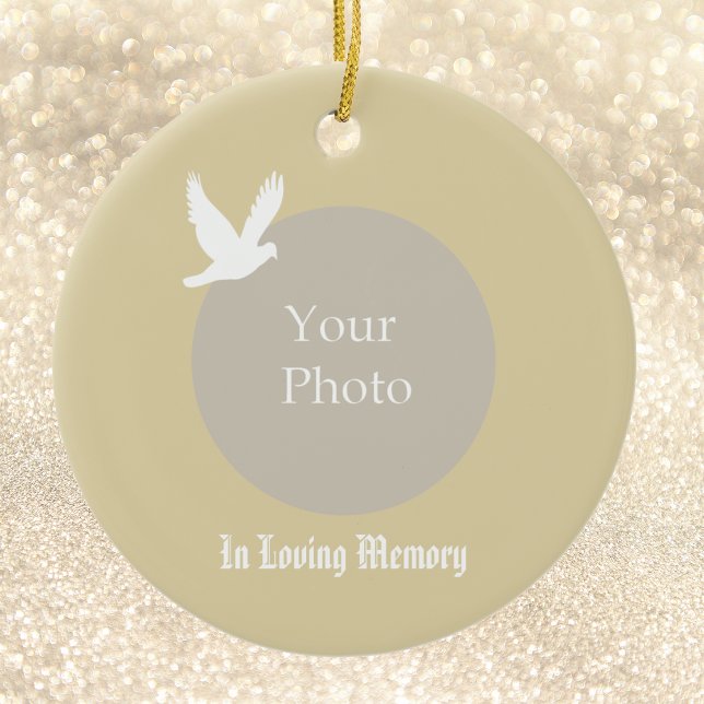 In Loving Memory Dove Memorial Christmas Ornament (Creator Uploaded)