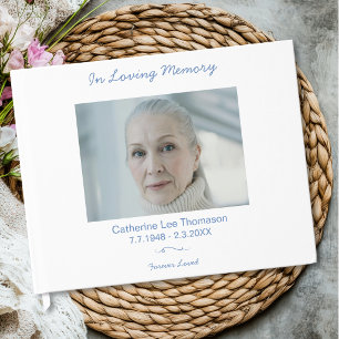 In Loving Memory Elegant Funeral Guest Book
