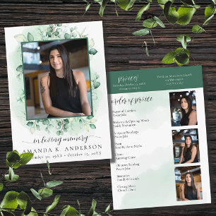 In Loving Memory Eucalyptus Greenery Services Programme