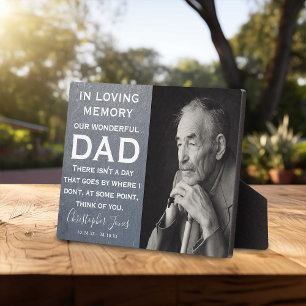 In Loving Memory Family Memorial   Gray Slate Plaque