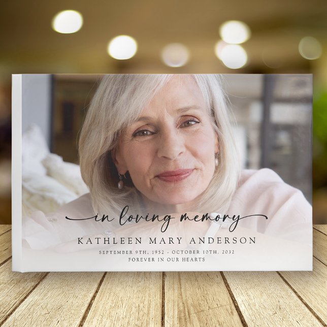 In Loving Memory Full Photo Funeral Guest Book (Creator Uploaded)