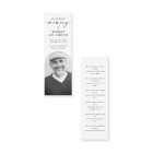 In Loving Memory Funeral Memorial Bookmark Card