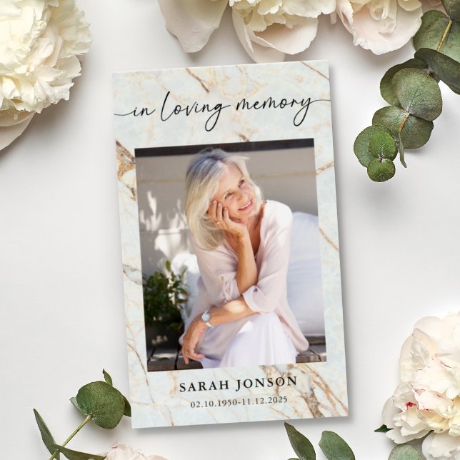 In Loving Memory Funeral Memorial Prayer Card (Creator Uploaded)