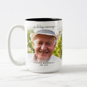 In Loving Memory Funeral Sympathy Two-Tone Coffee Mug